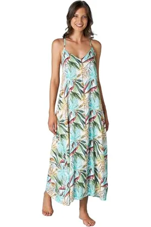 Lovable Copricostume Abito Lungo con Spalline Scollo a V Donna, , S