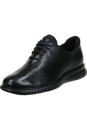 Cole Haan 2. Zerogrand Laser Wingtip Oxford Foderato, Uomo, Pelle Nera e Nera, 48 EU