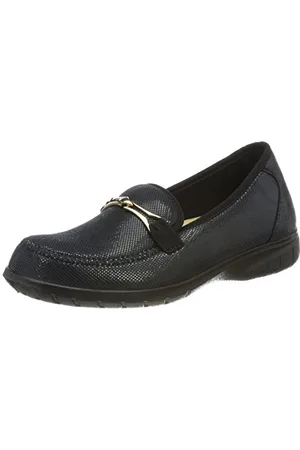 Fischer Karin, Mocassini Donna, Nero (Schwarz 222), 36 EU