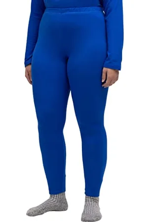 Ulla Popken Ski-Funktionsleggings, schnelltrocknend, Elastikbund Pantaloni, , 45W / 32L Donna