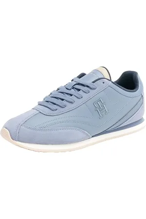 Tommy Hilfiger Donna Sneakers da Runner Heritage Profilo Basso, Blu (Faded Ink), 36