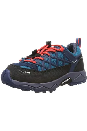 Salewa JR Wildfire Waterproof Scarpe da Trekking e da Escursionismo Donna , Caneel Bay/Fluo Coral, 33 EU