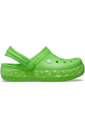 Crocs Crocband Geometric Glow Band Clog T , Zoccoli Unisex - Bambini e ragazzi, , 20/21 EU