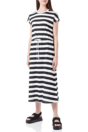 ONLY Onlmay S/S Midi Stripe Dress Jrs Vestito, (Kia), S Donna