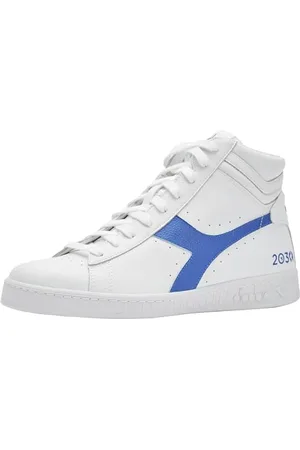 Diadora Game L High 2030, Scarpe da Ginnastica Unisex-Adulto, White/Imperial Blue, 36.5 EU