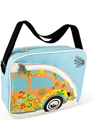 Brisa VW Collection - Volkswagen elegante borsa a tracolla regolabile, unisex, retrò/vintage, Maggiolino Beetle design