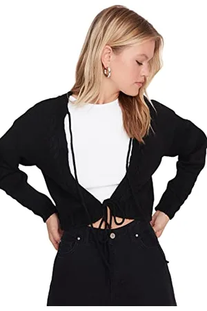 Trendyol Cardigan in Maglia con Scollo a V Standard Donna Maglione, , M