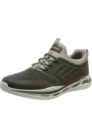 Skechers Arch Fit Orcen, Scarpe da ginnastica Uomo, Maglia Sintetica Nera, 41 EU