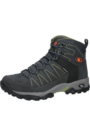BRUTTING Mount Pinos High, Scarponcini da Trekking Unisex-Adulto, Anthrazit/Grün/Orange, 40 EU