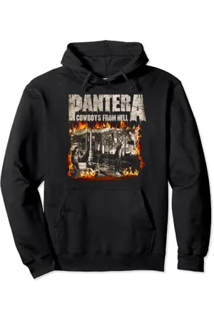 Pantera Fiamme vintage ufficiali Felpa con Cappuccio