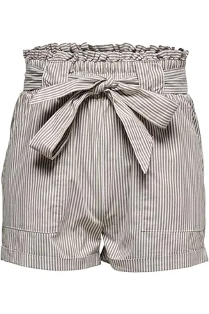 ONLY Onlsmilla Stripe Belt Dnm Shorts Noos, Pantaloncini Donna, , M