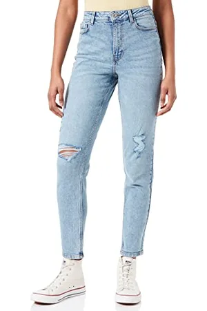 Pieces® Pckesia Mom HW Ank Dst JNS Lb142 Noos BC Jeans, , XS Donna