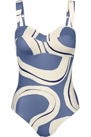 Triumph Donna Summer Allure OPD, One Piece Swimsuit, Blue Combination, 40 / D