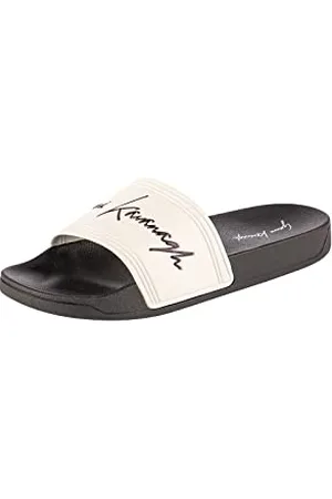Gianni Kavanagh White Signature Sliders, Sandalo Scorrevole Donna, , 39 EU
