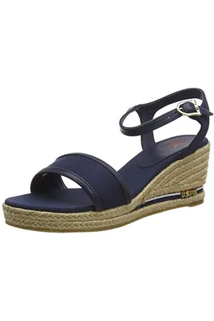 U.S. Polo Assn. Lillian Rope, Sandali con Cinturino alla Caviglia Donna, Blu (Dk Bl 002), 40 EU