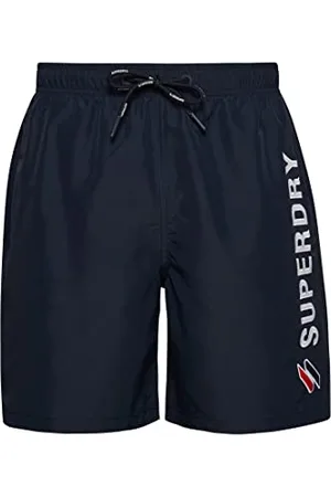 Superdry Code APPLQUE 19INCH Swim Short W2-Pantaloncini da Bagno, , Small Uomo