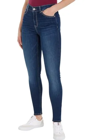 Tommy Hilfiger Donna Jeans Nora Skinny Fit, Blu ( Dark), 34W/28L