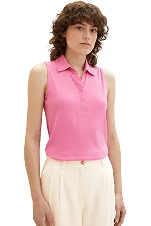 TOM TAILOR 1037379 Polo, 31647-Nouveau Pink, M Donna