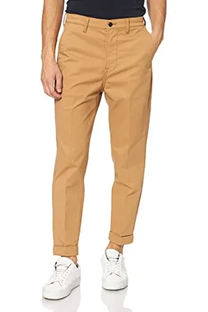 Lee Chino affusolato Pantaloni, Marrone-Tobacco Brown, 33W / 32 L Uomo