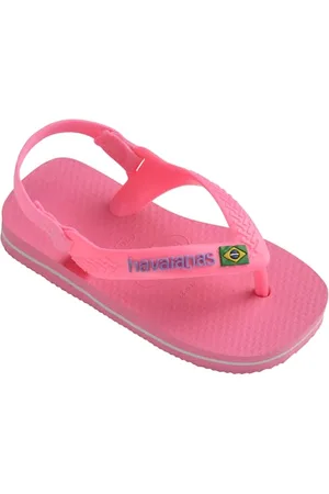 Havaianas Brasil Logo II, Infradito Unisex - Bambini, Rosa , 19 EU