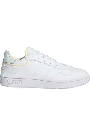 adidas Hoops 3.0 SE Shoes, Scarpe Donna, Cloud White/Easy Yellow/Halo Mint, 44 EU