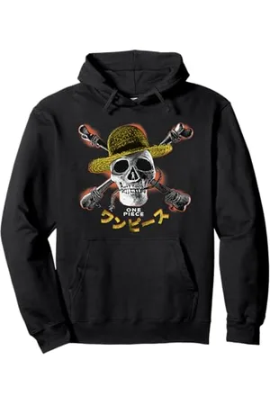 Onepiece Straw Hat Jolly Roger Felpa con Cappuccio
