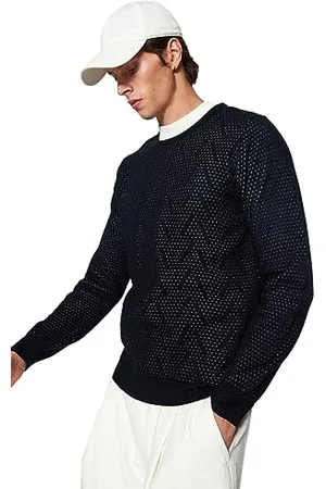 Trendyol Uomo Strutturato Maniche Lunghe Maglione Felpa, , S