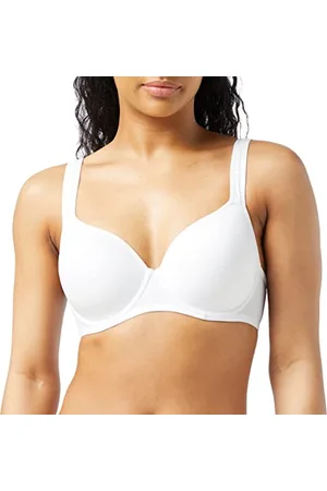 Dorina Rachel, Reggiseno Demi Leggermente Imbottito con Ferretto, Coppe Modellate, Spalline Regolabili e Morbido Tessuto Micro per Comfort Tutto Il Giorno, Bianco