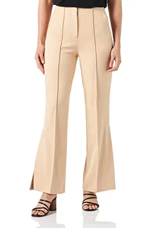 Benetton Pantaloni 4DQ9DF01J Donna, Rosa Nocciola 0b9, 44