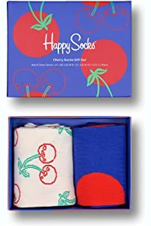 Happy Socks 2-Pack Cherries Socks Gift Set, , 36-40 (Pacco da 2) Unisex