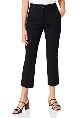 Sisley Pantaloni 4mfr55cp6, Nero 100, 48 Donna