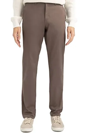 DeFacto X8022AZ, Pantaloni, Uomo, Cachi, 32W / 34L