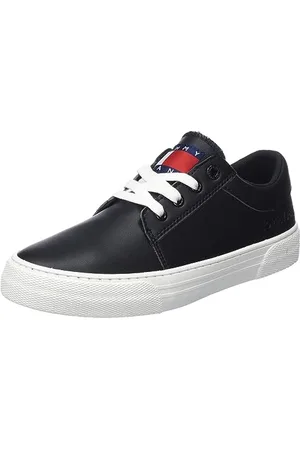 Tommy Hilfiger Sneakers Vulcanizzate Donna Lace Up Scarpe, (Black), 36 EU