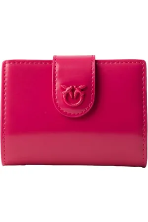 Pinko Wallet Pelle Spazzolata Lucida, Accessori da Viaggio-Portafogli Donna, N17B_Pink Block Color, 12