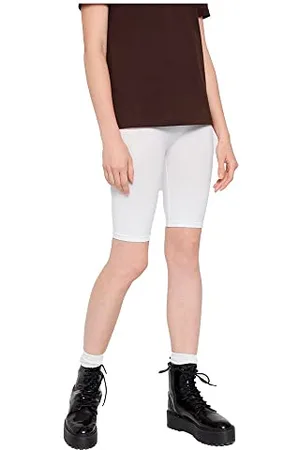 Pieces® Pclondon Shorts Noos, Leggings Donna, (Bright White), W30 (Taglia Produttore: L/XL)
