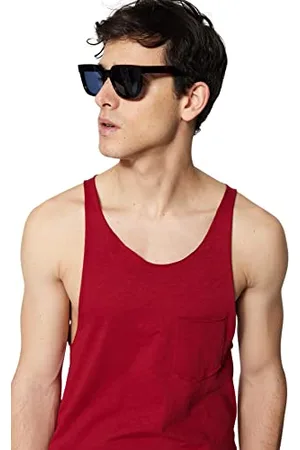 Trendyol Canotta da Uomo in Maglia Girocollo Basic vestibilità Regolare