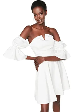Trendyol Mini Abito da Pattinatore Regolare Vestito, , 70 Donna