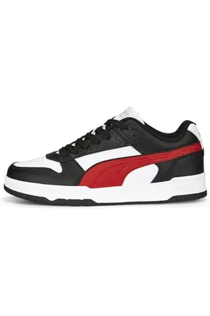 PUMA Rbd Game Low Jr, Scarpe da Ginnastica Unisex-Adulto, White for all Time Red Black Gold, 38 EU