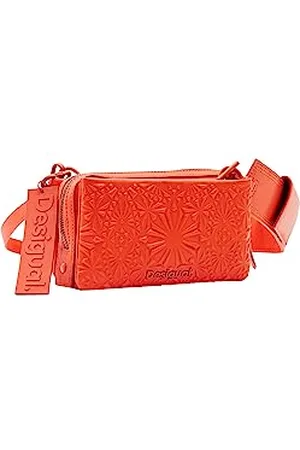 Desigual BOLS_ENIGMA RONDA Donna, Colore: arancione, taglia unica