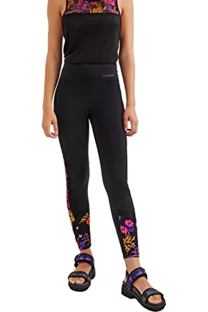 Desigual Legging_Football Leggings, Black, S da Donna