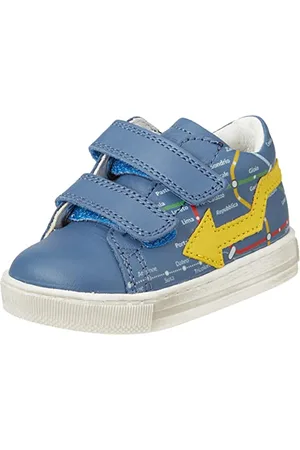 Falcotto Lumoon Vl,Scarpe da ginnastica Bambini E Ragazzi, Blu (Azure Yellow), 20 EU