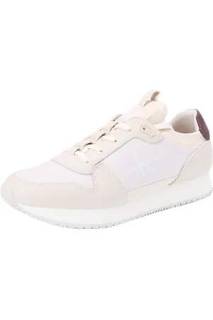 Calvin Klein Retro Runner Sock MULTIFUNCT YM0YM01118, Scarpe da Ginnastica Uomo, Marrone (Eggshell/C White), 40 EU