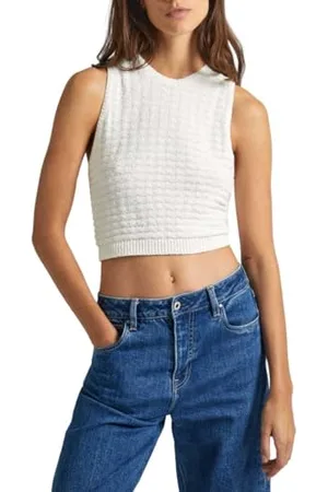 Pepe Jeans Gaia Top, Maglione Donna, (White),S