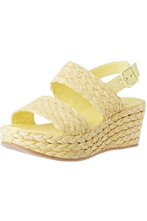 Bensimon S Compensees, Sandali con Cinturino alla Caviglia Donna, Giallo (Citron 0249), 40 EU