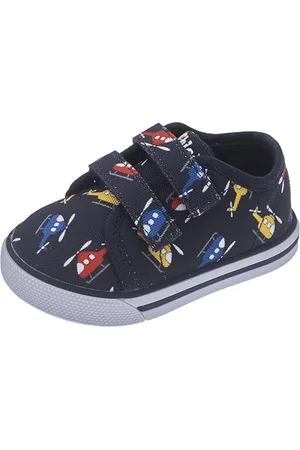 chicco Sneakers con Doppio Velcro, Confortevoli, Leggere, Flessibili e Traspiranti, Unisex - Bambini E Ragazzi, Blu (2), 19 EU, Designed in Italy