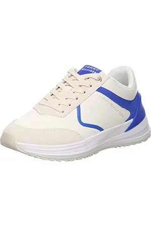 Tommy Hilfiger Sneakers da Runner Donna Scarpe Sportive, Bianco (Ecru), 42 EU