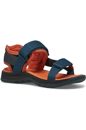 Merrell Kahuna Web, Sandalo Sportivo, Green/Black/Orange, 31 EU