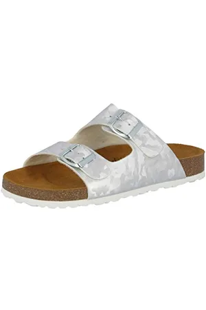 LICO Bioline Platino, Pantofole a Collo Basso Donna, Argento (Silber Silber), 36 EU