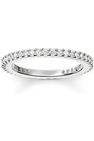 Thomas Sabo Anello Donna 9 Carati Zirconia Cubica