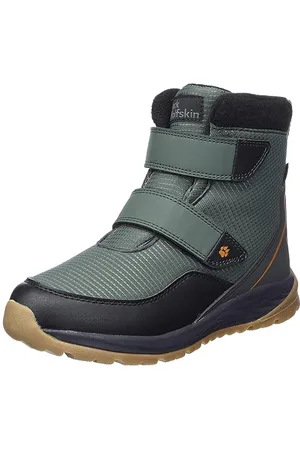 Jack Wolfskin Polar Bear Texapore Mid VC K, Stivali Invernali Unisex-Adulto, Ardesia/Verde, 37 EU